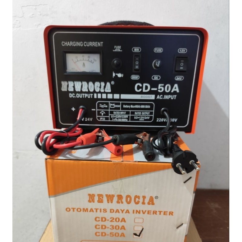 Charger Accu 12-24Volt 50A Motor Mobil Quick Charger/Cas Aki 12-24Volt 50A Motor Mobil Quick Charger