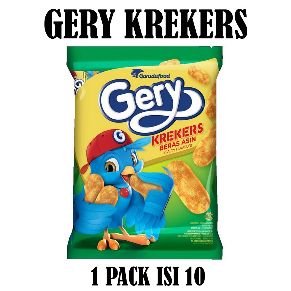 

SNACK GERY KREKERS BERAS ASIN PACK ISI 10