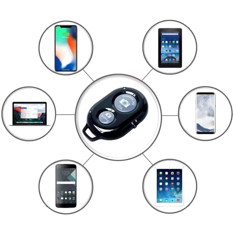 TOMSIS REMOTE SELFIE BLUETOOTH Tomsis Camera Remote Sutter bluetooth Camera warna hitam