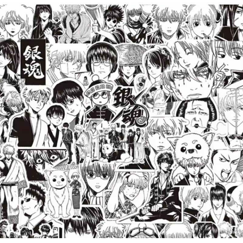 

Stiker Pack Anime Gintama Gintoki Stiker Anime Hitam Putih Gintama Gintoki Stiker High Quality, Stiker Aesthetic Stiker Laptop Stiker Helm Stiker Tumblr Stiker HP, Aksesoris Hp , Anti Air