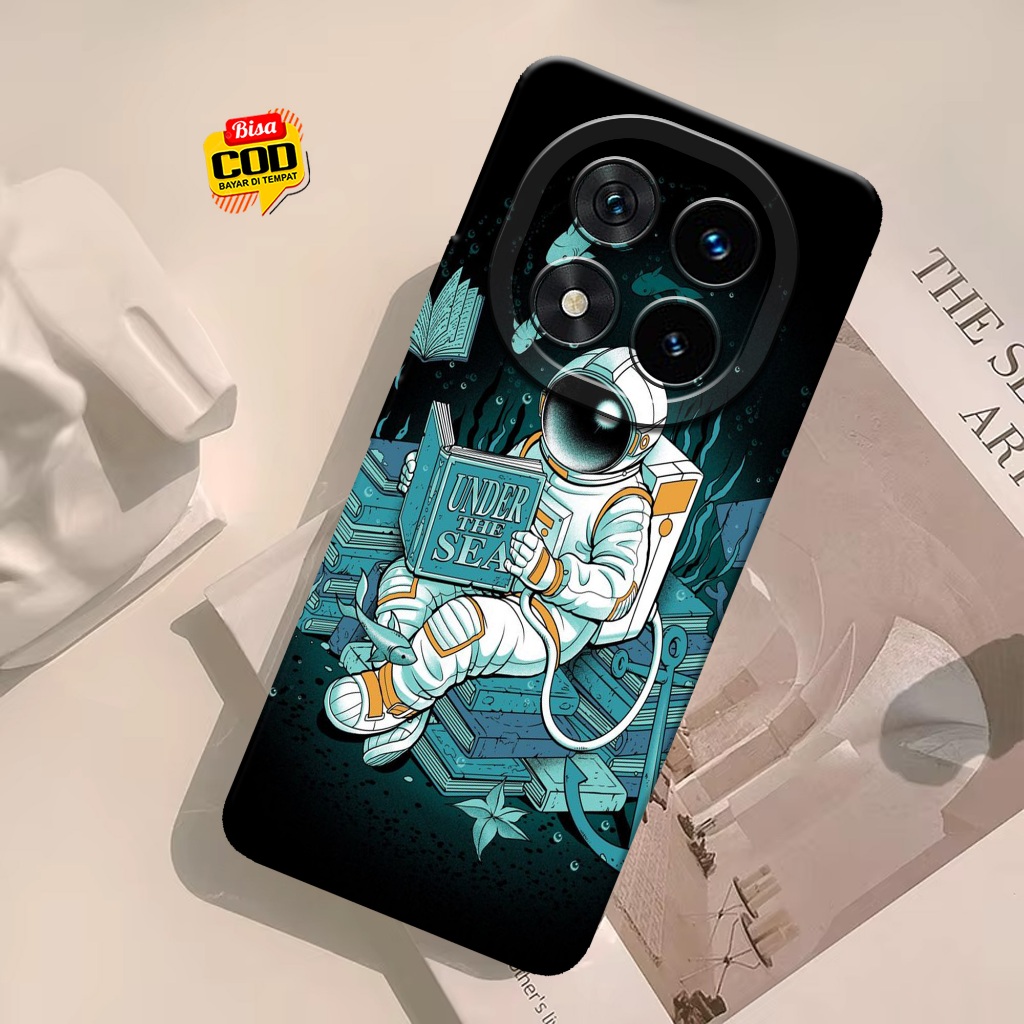 Case Hp Xiaomi Redmi Note 14 Pro Plus 5G - Motif Astronot Softcase Silikon Casing & Skin Handphone