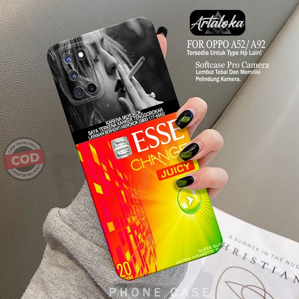Softcase Hp OPPO A92/A52 Fashion Case RK Case OPPO A92/A52 Silikon TPU Pro Camera Casing OPPO A92/A5