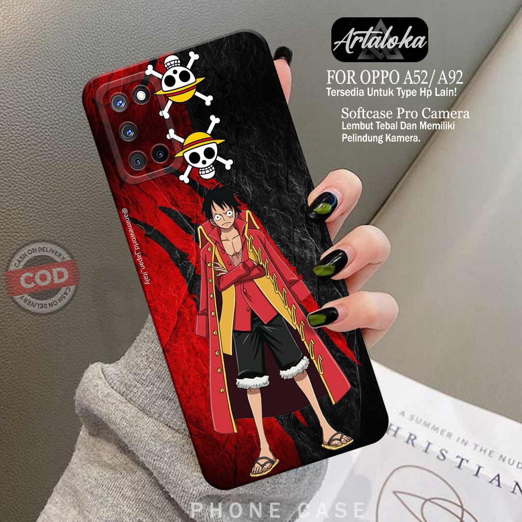 Softcase Hp OPPO A92/A52 Fashion Case Anime Case OPPO A92/A52 Silikon TPU Pro Camera Casing OPPO A92