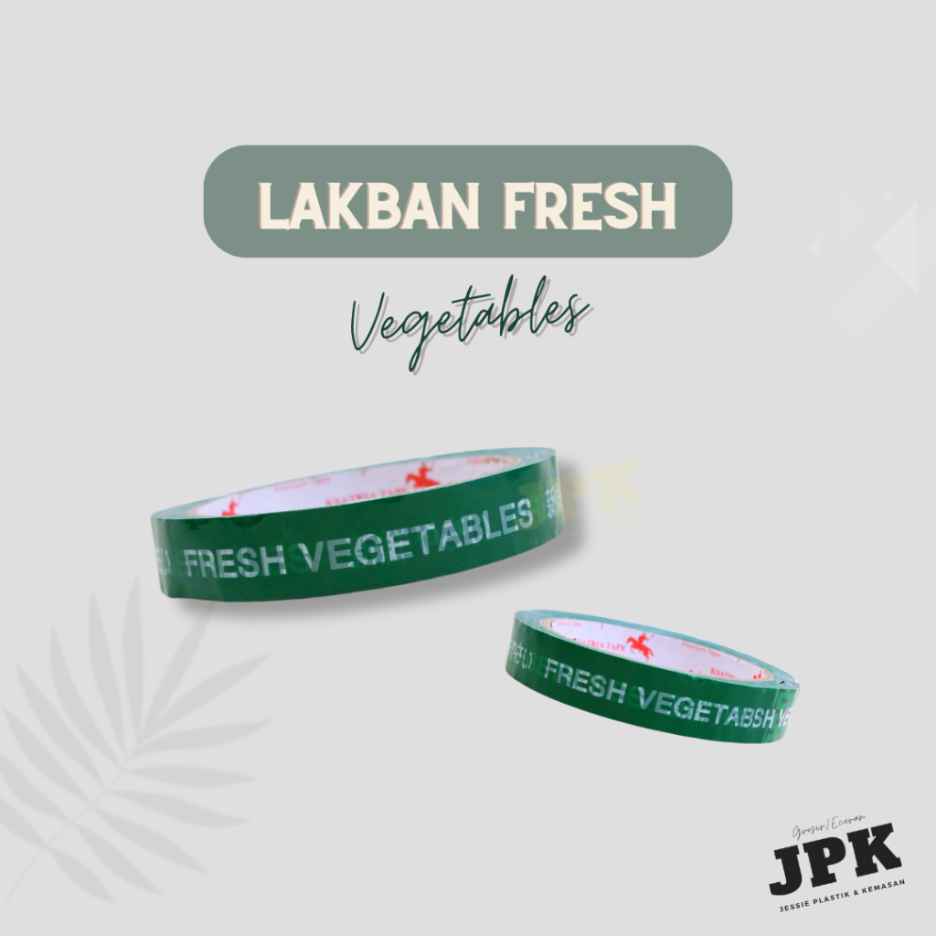 lakban sayur fresh vegetables / isolasi sayur hijau fresh - 18x72 yard