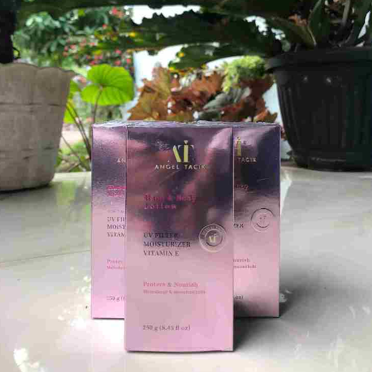 [BUNDLE] ANGEL TACIK 3PCS - Body Lotion Pemutih Badan BPOM - Paket Hemat Angel Tacik Mencerahkan - g