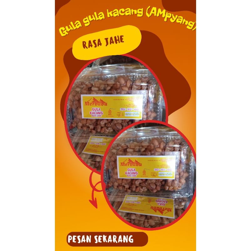 

AMPYANG KACANG/ENTING ENTING GULA MERAH RASA JAHE