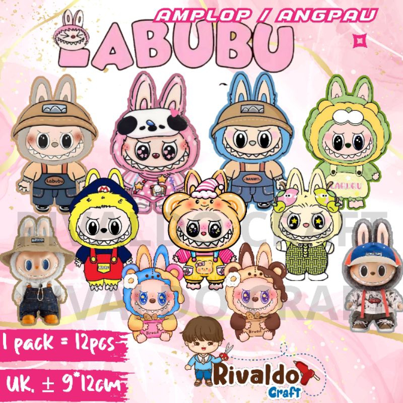 

(12pcs) Angpau/Amplop lebaran Labubu