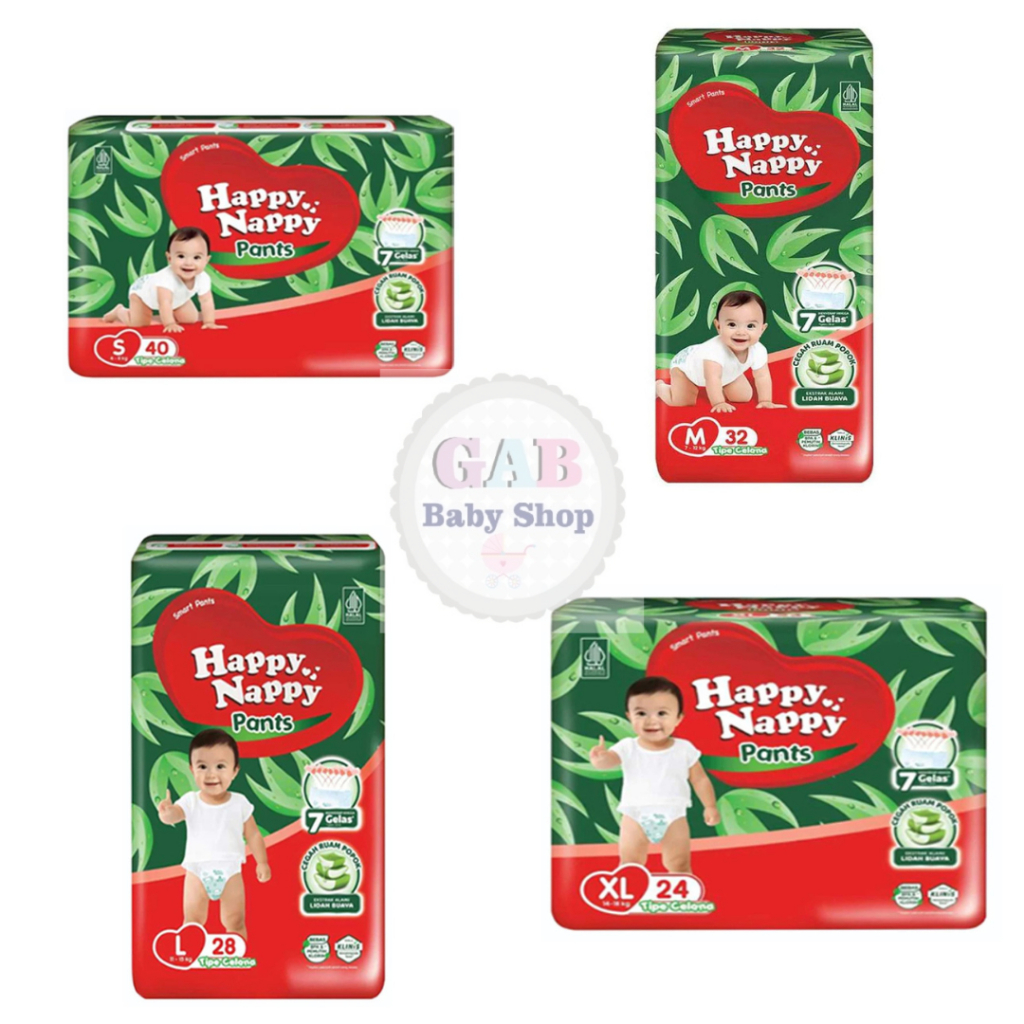 HAPPY NAPPY SMART PANTS NBS40 S40 M32 L28 XL24 l Happy Nappy Smart Pants