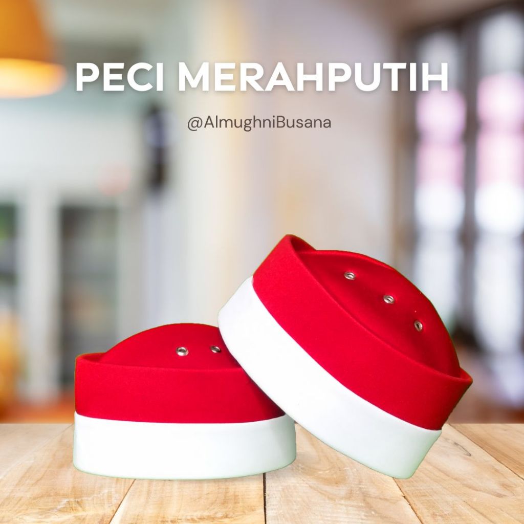 Peci Merah Putih Kopiah Merah Putih Peci Songkok Kopiah Dewasa