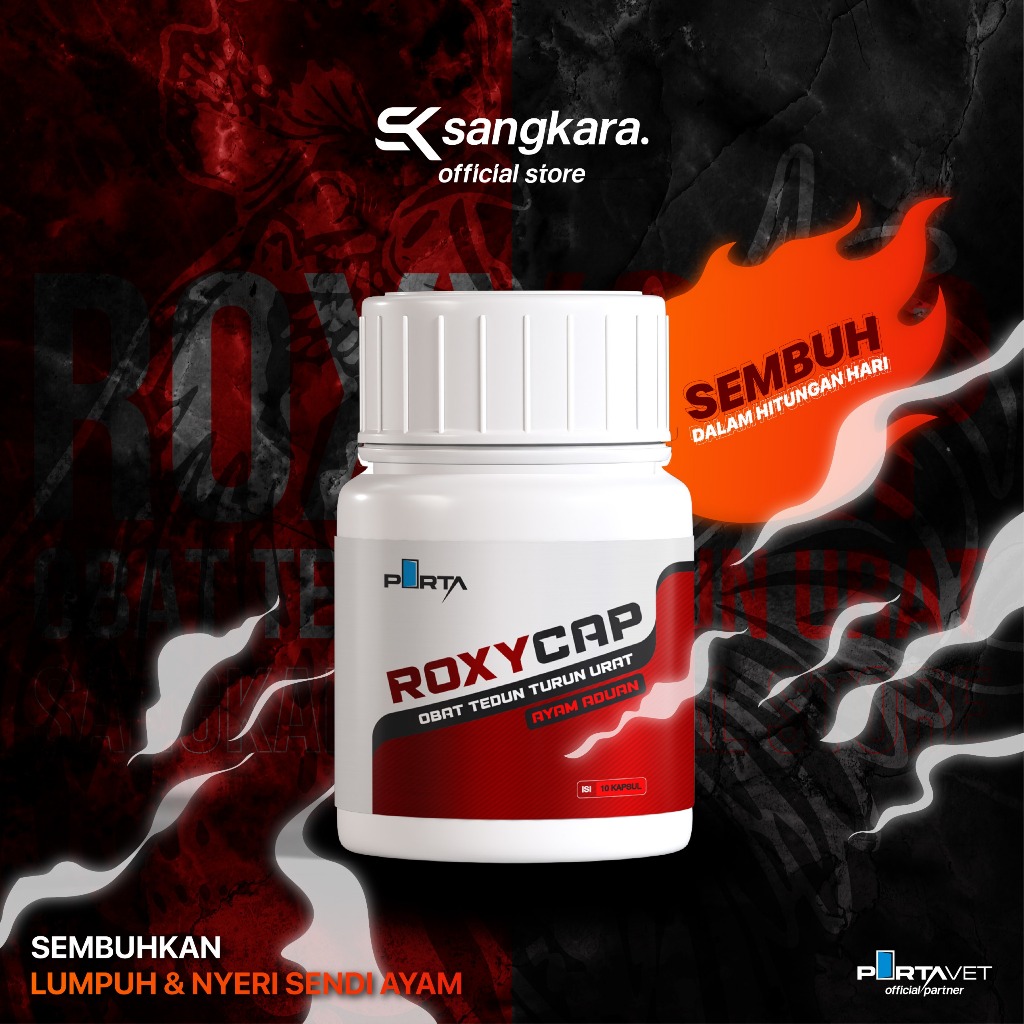 ROXYCAP - OBAT AYAM PINCANG LUMPUH TEDUN NYERI SENDI KHUSUS AYAM ADUAN