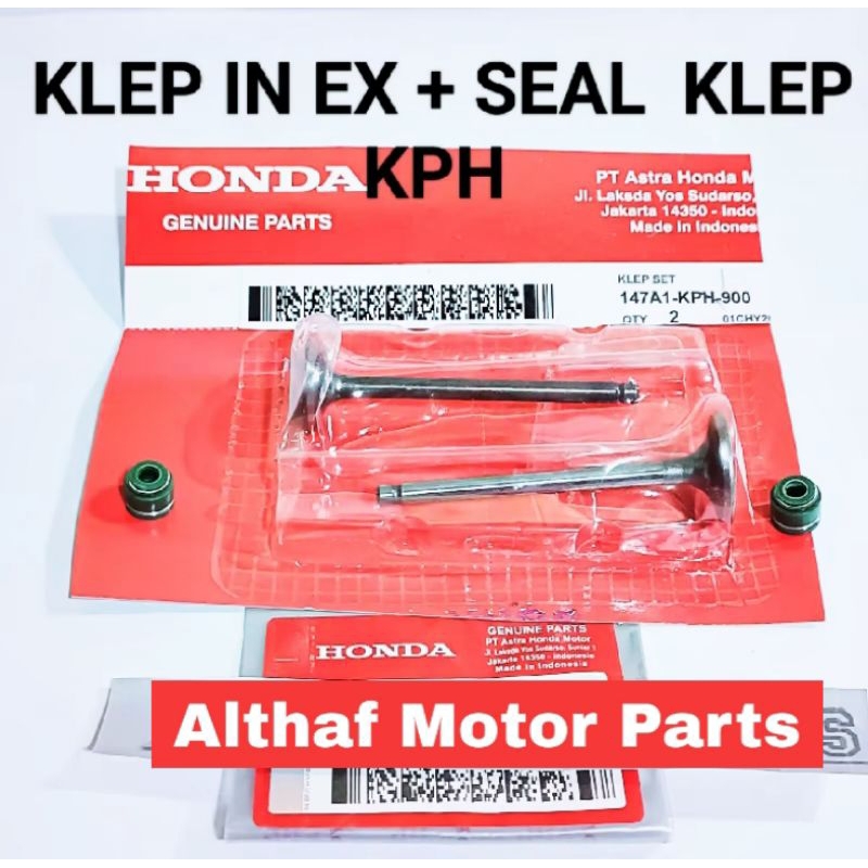 PAYUNG KLEP KPH PLUS SEAL KLEP IN / EX KARISMA SUPRA X  125 LAMA KIRANA  SUPRA X 125 FI INJEKSI SUPR