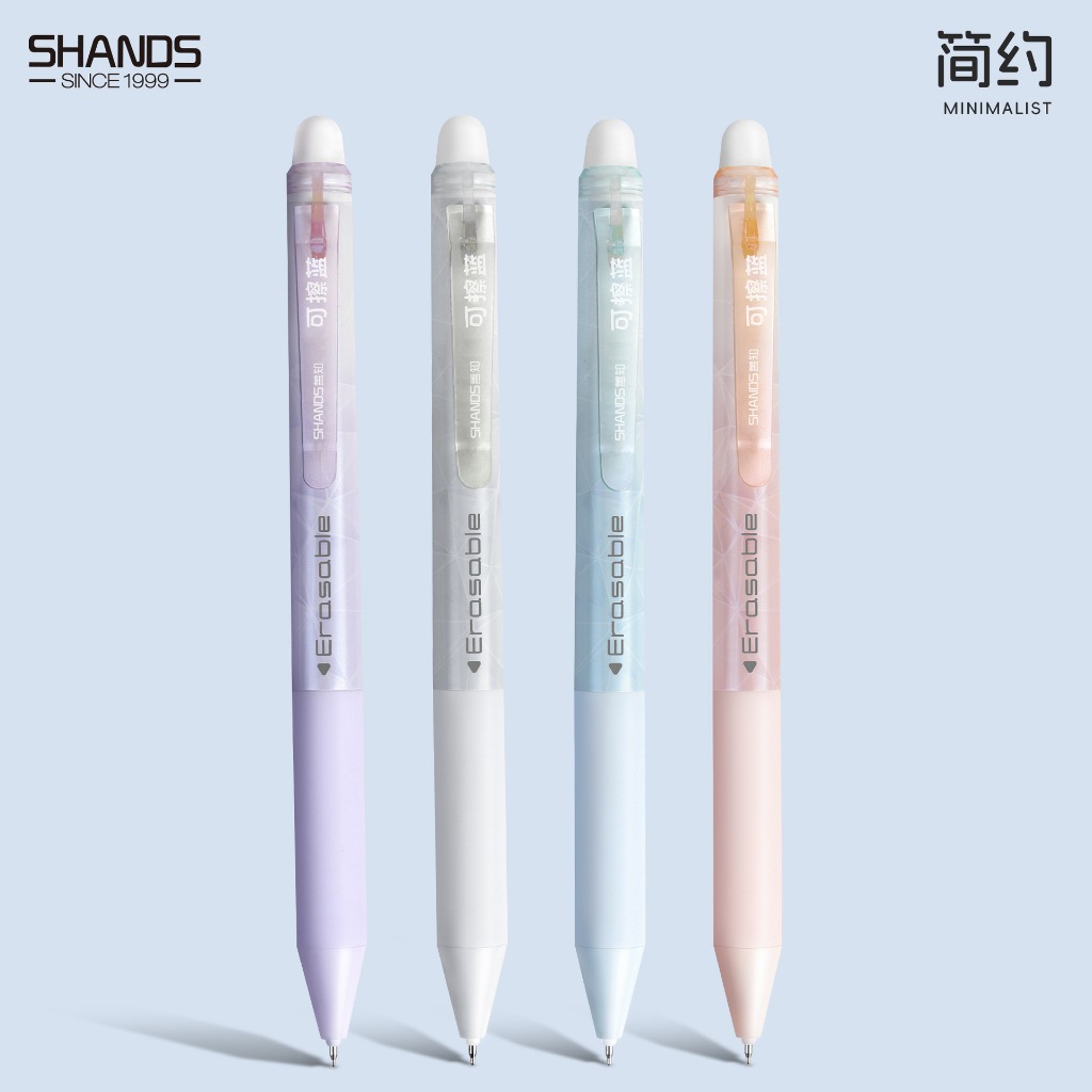 

Minimalis Macaron Erasable Pen / Bolpen Pulpen Bisa Dihapus Biru Hitam Hapus