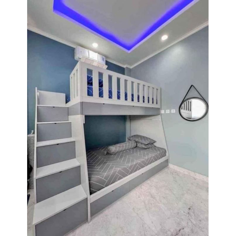 tempat tidur anak 2susun/tingkat menerima custom