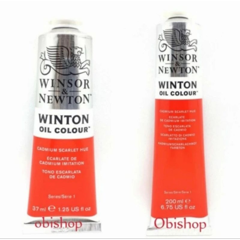 

Cat Minyak Winton Oil Colour 200ml / 37ml Cadmium Scarlet Hue Winsor & Newton