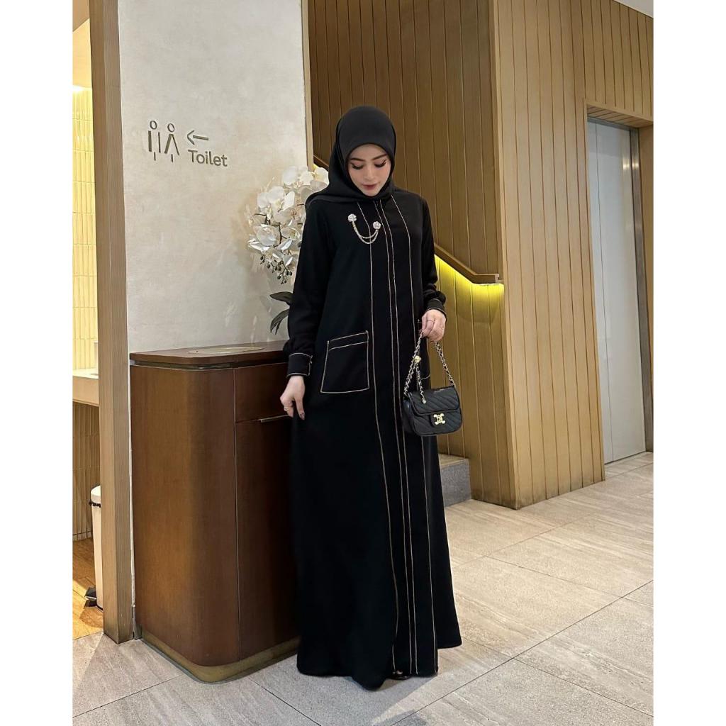 Grosir Gamis Fashion | Marwah Dress Wanita Muslim Gamis Polos Casual - Bahan rayon twill polos premi
