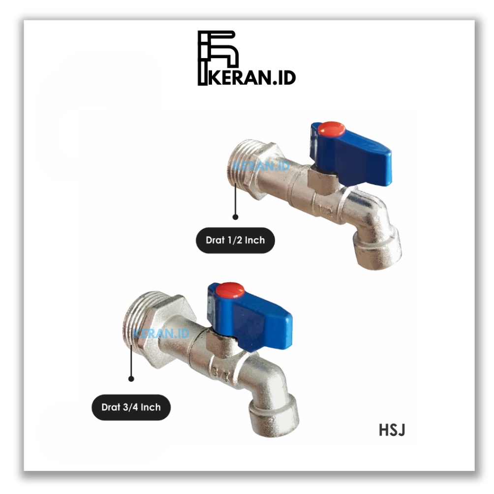 Rekomendasi KERANID Kran Tembok Model Onda 12 34 Body Panjang  Keran Air Babet MERK HSJ
