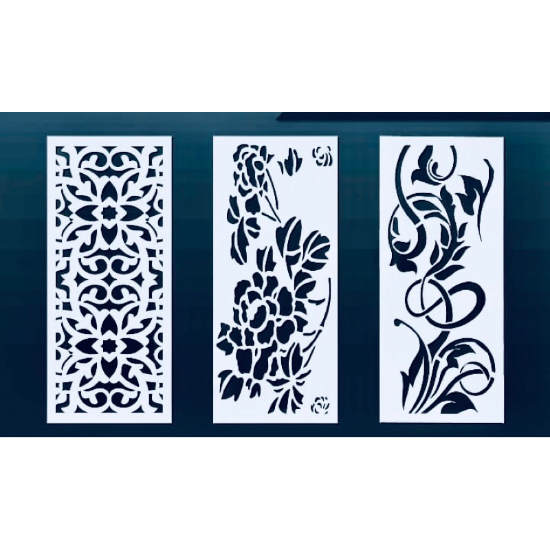 KRAWANGAN PVC BOARD / ORNAMEN PVC FOAM BOARD TEBAL 3MM / ORNAMEN DINDING / DEKORASI HIASAN DINDING