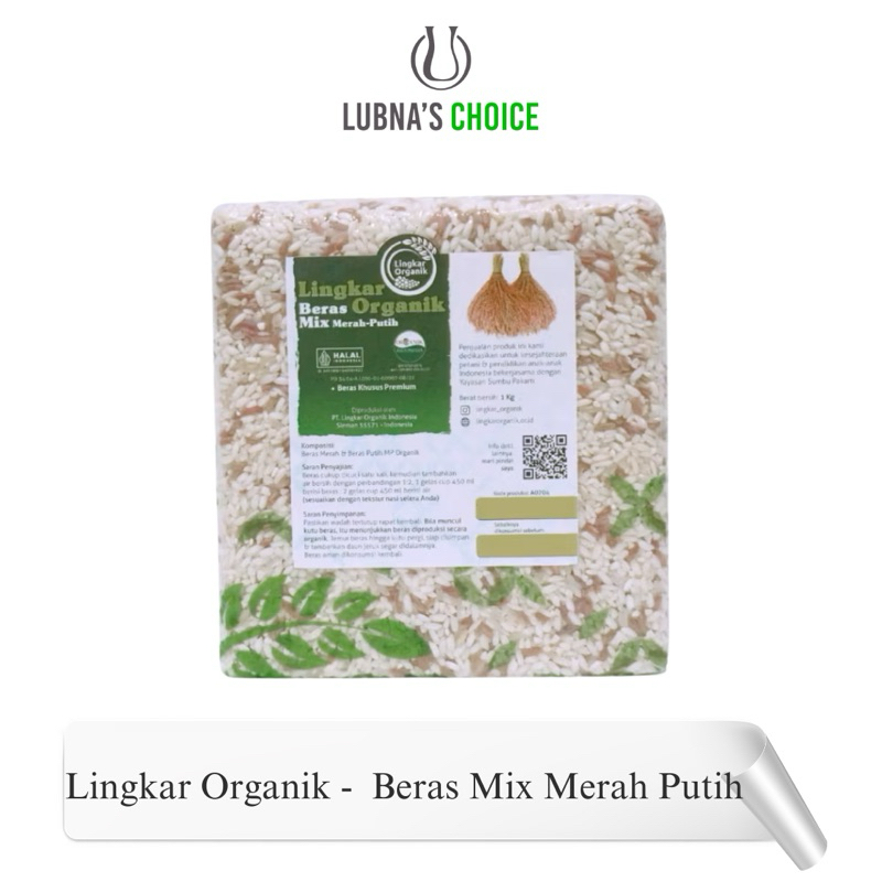 

Lingkar Organik - Beras Mix Merah Putih Organik Vakum 1 kg