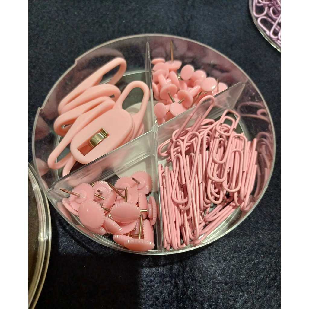 

94 pcs , Penjepiy foto paper clip, Push Pin – Kombinasi Penjepit Kertas Cute & Fungsional untuk Kantor