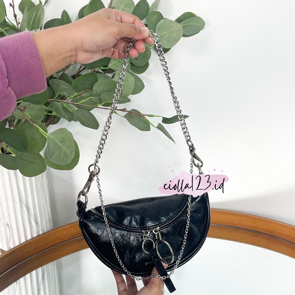 Harga Bersahabat TAS WANITA WAISTBAG CK WRINKLED  TAS PINGGANG WANITA CK26