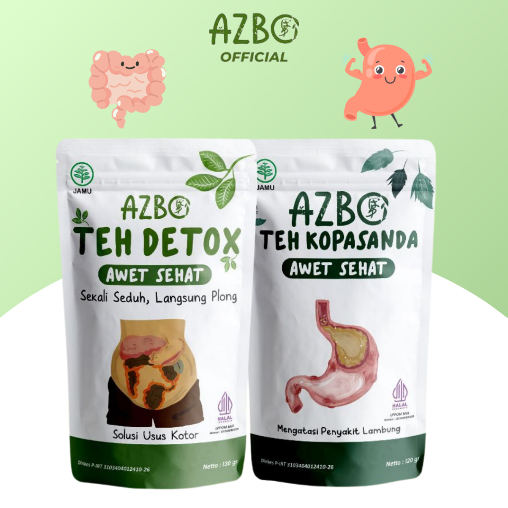

AZBO - Paket Komplit Teh Detox dan Teh Kopasanda Atasi Maag dan Gerd