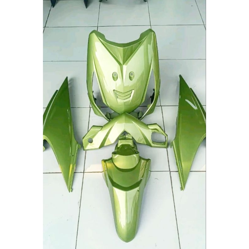 Full Body Halus Beat Karbu Warna Hijau Lemon/Full Body Honda Beat karbu Warna Custom