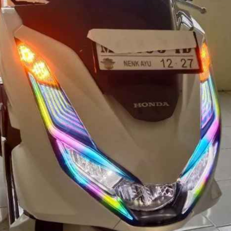 STIKER LAMPU ALIS PCX 160 NEW RGB PELANGI