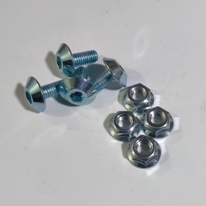 baut mur plat nomer motor isi baut 2 mur 2