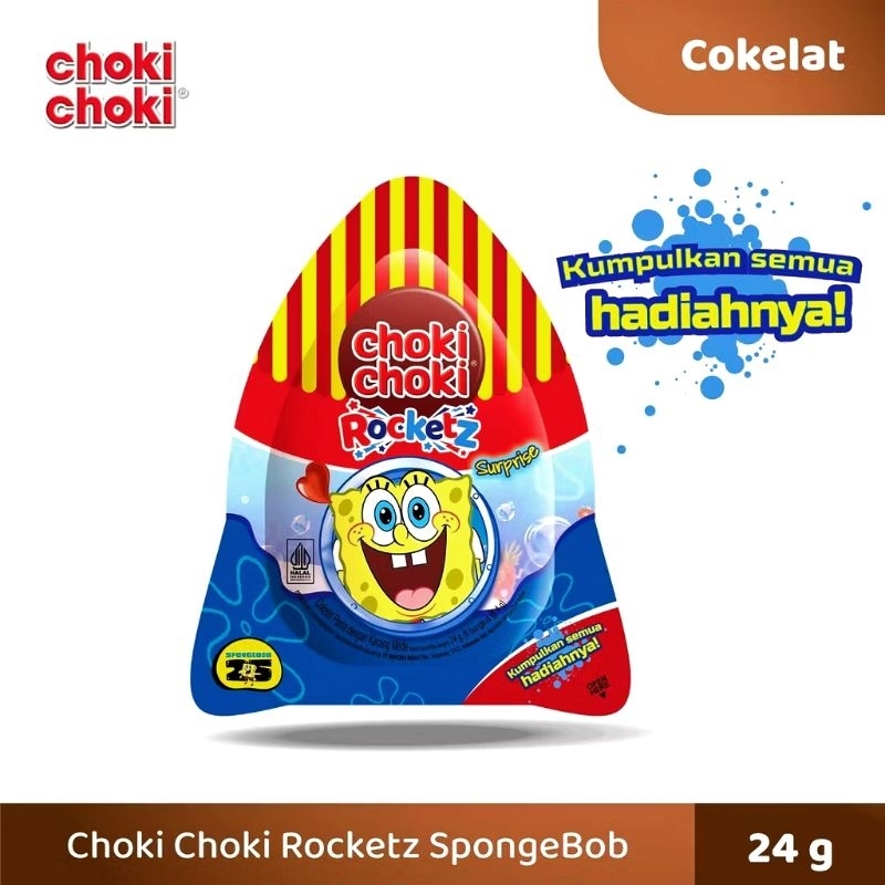 

Choki Chiki Rocketz SpongeBob 24 g Cokelat