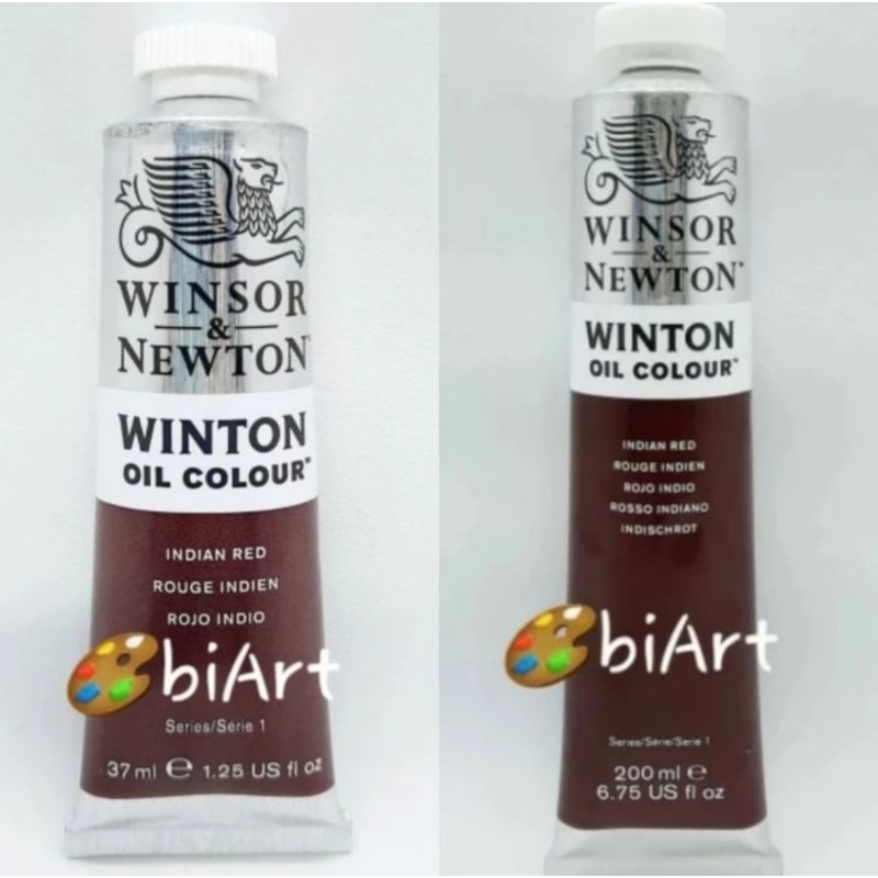 

Cat Minyak Winton Oil Colour 200ml / 37ml Indian Red Winsor & Newton