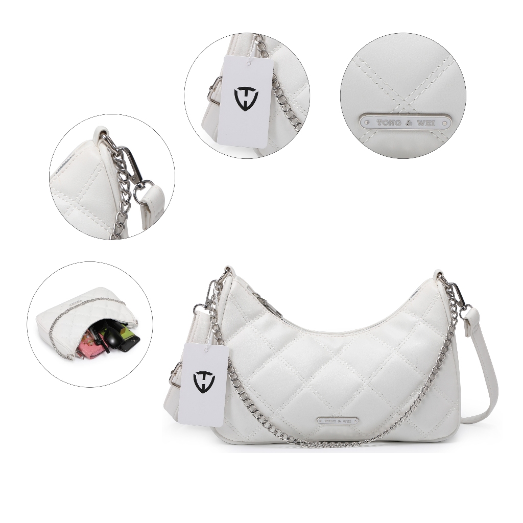 TONG & WEI tas-Double strap  chain shoulder bag #8827