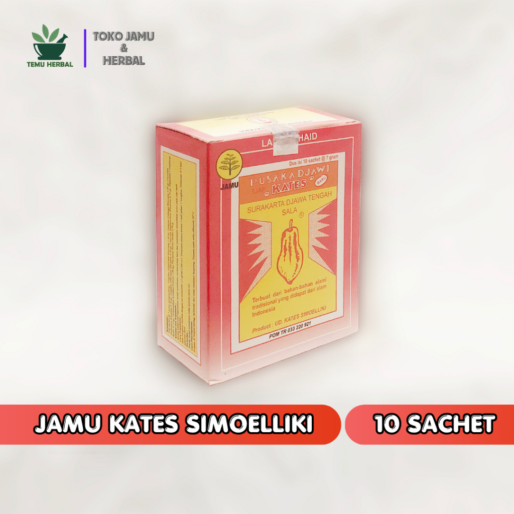 

Jamu Kates Simoelliki - Isi 10 Sachet - Melancarkan Haid