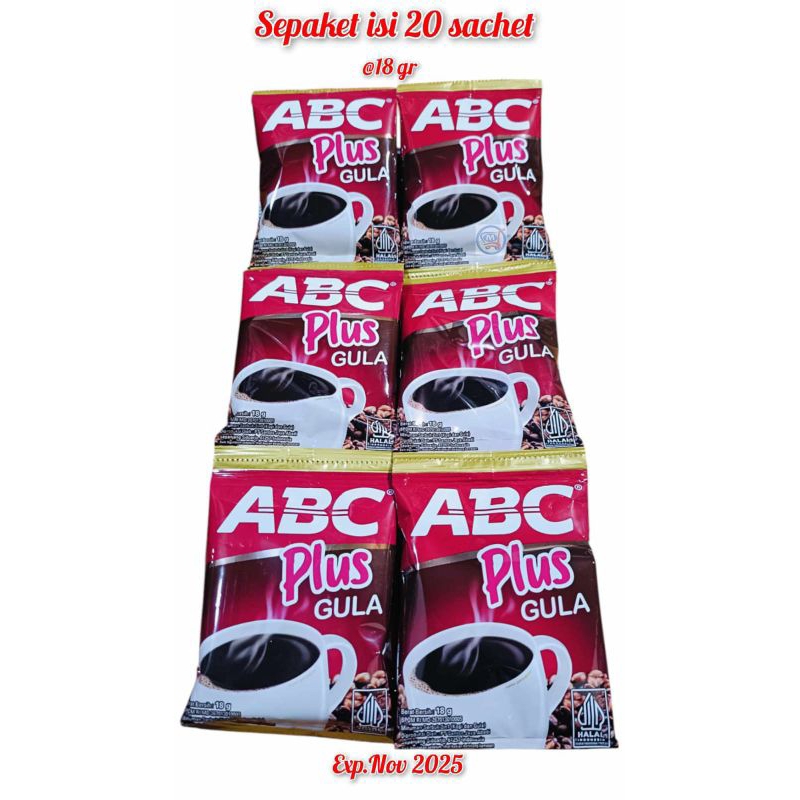 

KOPI ABC PLUS GULA 3renteng