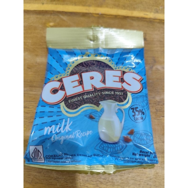 

Coklat meses Ceres Milk 80gr