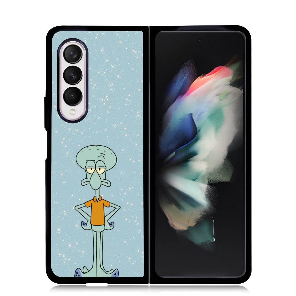 Case Samsung Z FOLD Series 6 5 4 3 Durable plastic Custom Hardcase Squidward Tentacle Spongebob