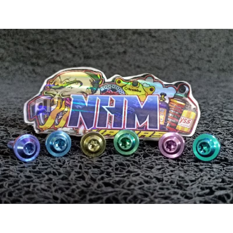 Probolt Titanium Baut Body kasar Yamaha Mio Fino NMAX AEROX NOUVO Xeon Jupiter Drat Kasar Grade 5 NH