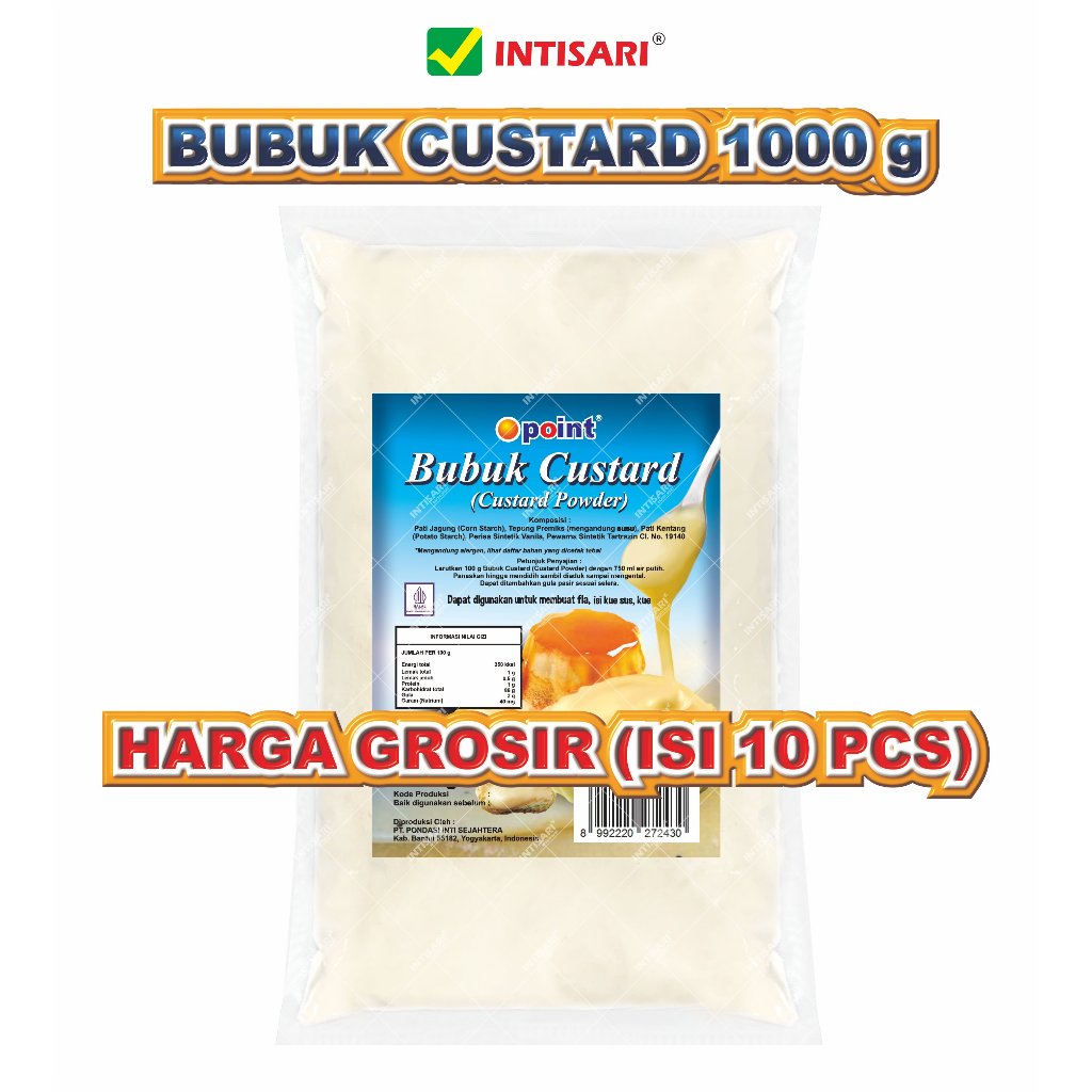 

[GROSIR ISI 10 PCS] BUBUK CUSTARD 1000 G
