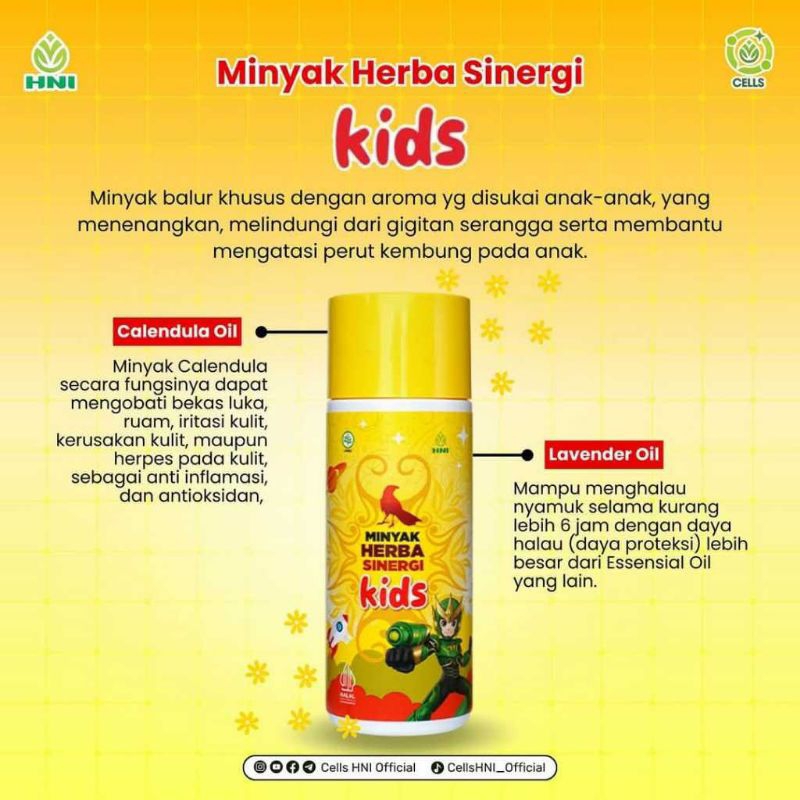 Minyak Herba Sinergi Kids HNI HPAI / Sinergi HNI