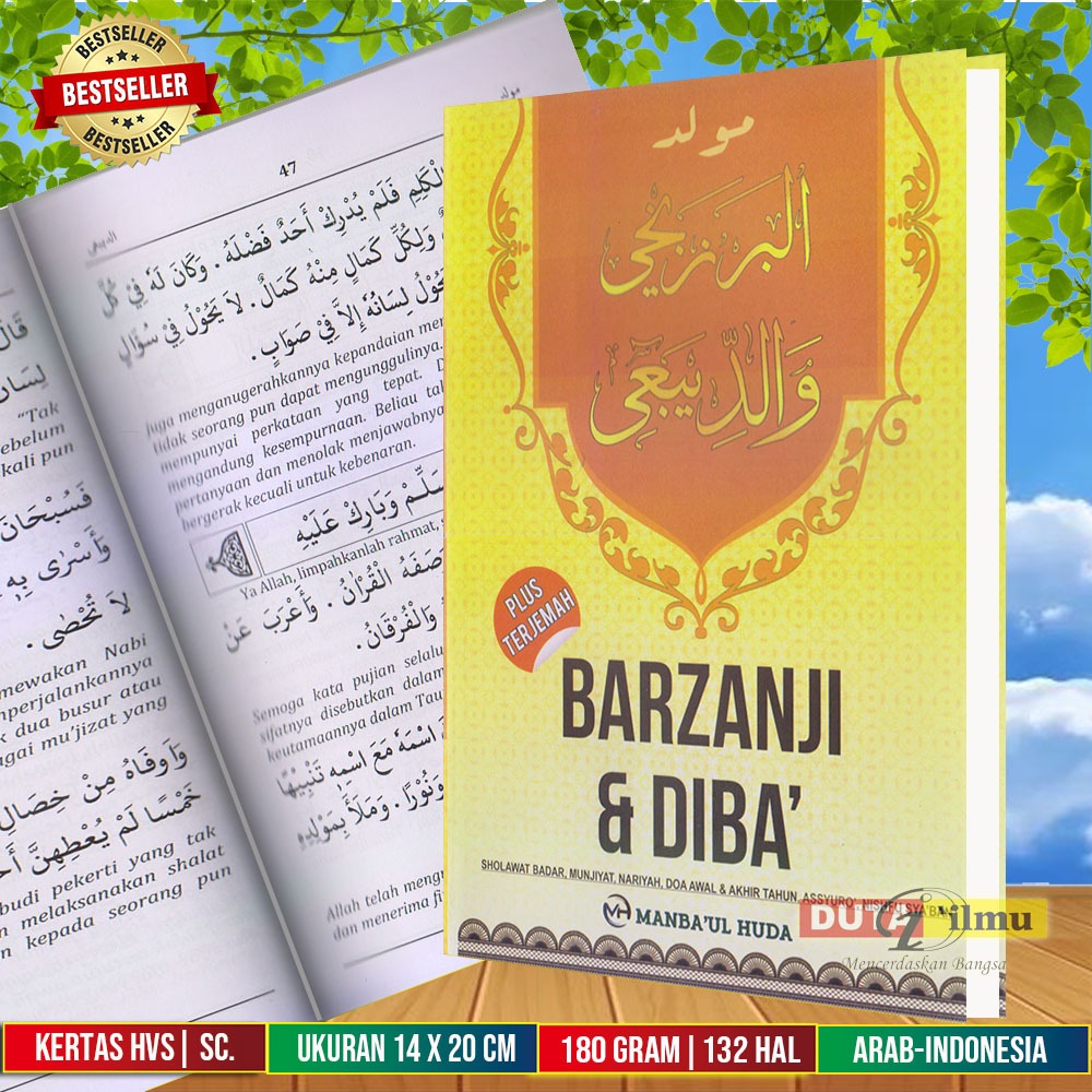 Kitab Maulid DIBA' & BARZANJI Lengkap Terjemahannya