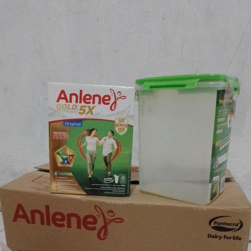 

Anlene Gold 5x 600gr rasa Original ' Gratiss 1 Canester