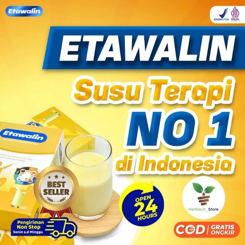 

Etawalin - Susu Kambing Alami Mengatasi Asam Urat Nyeri Sendi Dan Tulang Original 1 Box