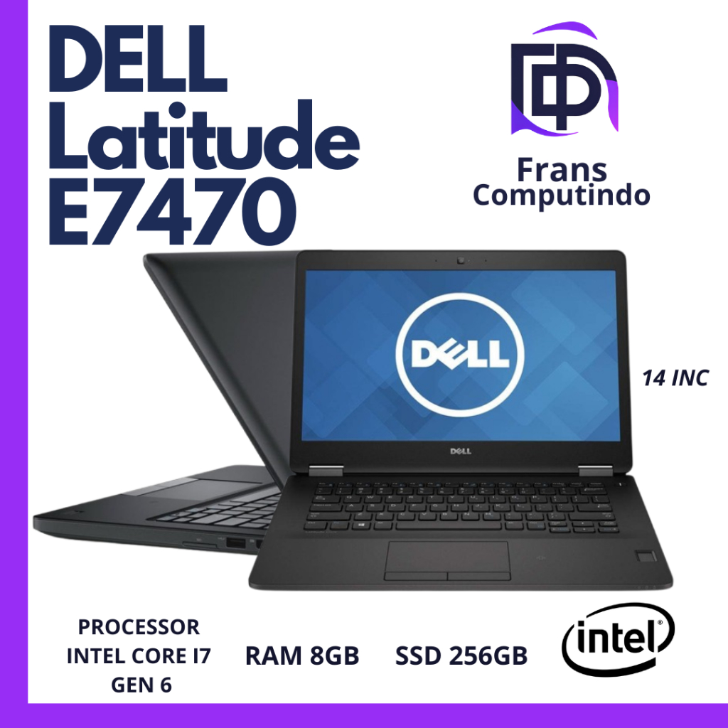 Laptop Gaming Dell Latitude E7470 Core I7 Gen6 Ram 8GB Ssd 256GB MURAH/ORIGINAL/BERGARANSI