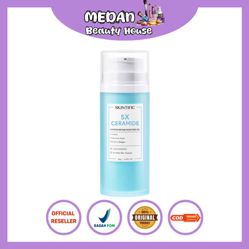 Skintific 5X Ceramide Barrier Moisture Gel 80Gr BESAR/ Ceramide