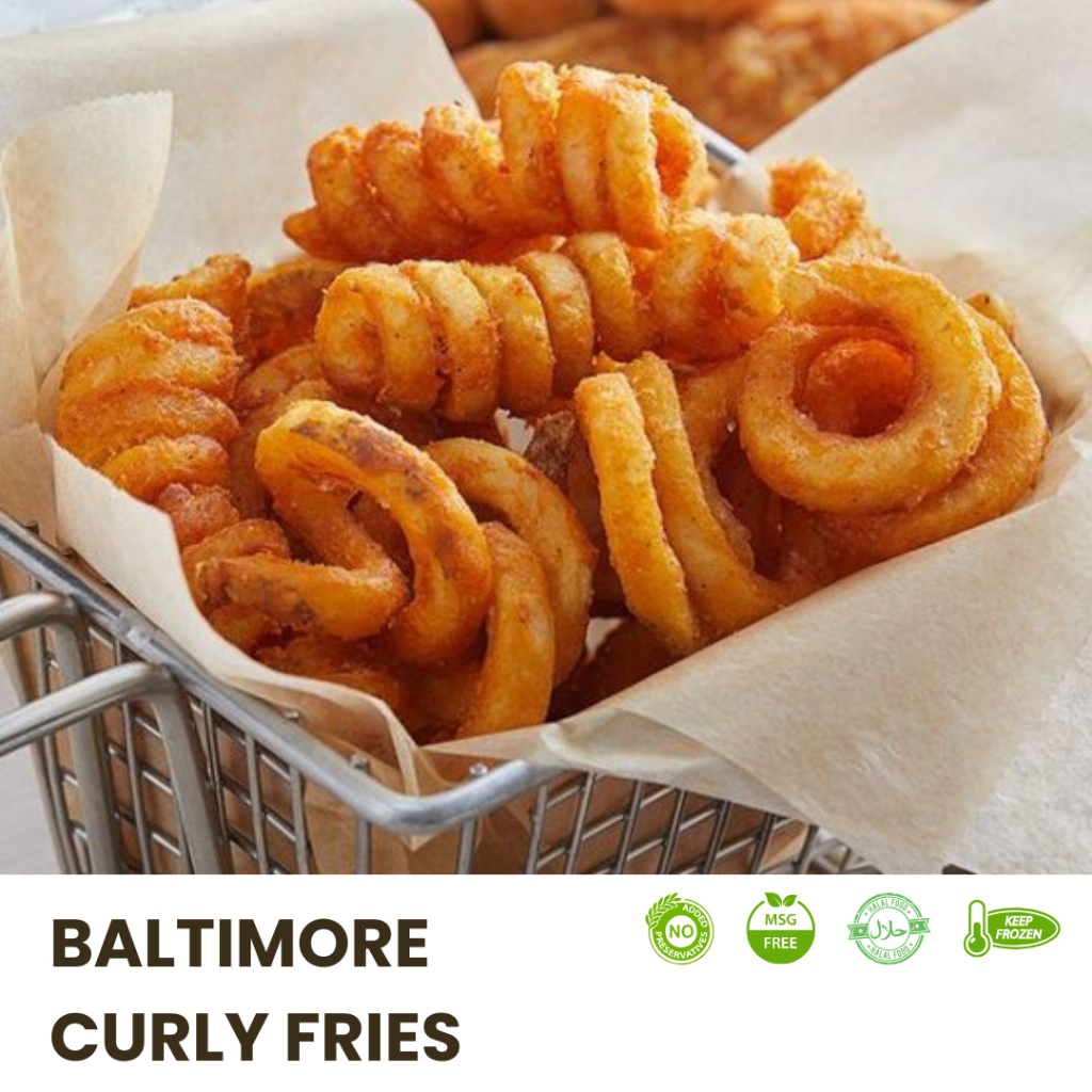 

Curly fries premium supplier hotel, kafe, resto