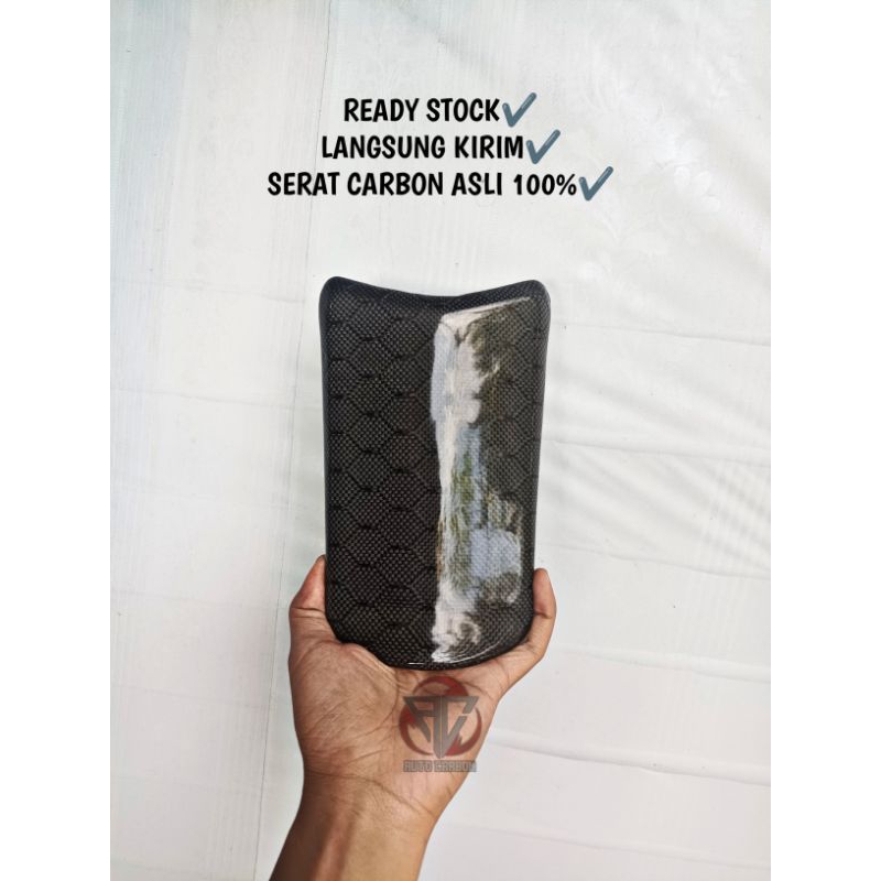 tutup tangki aerox old carbon kevlar hexagonal