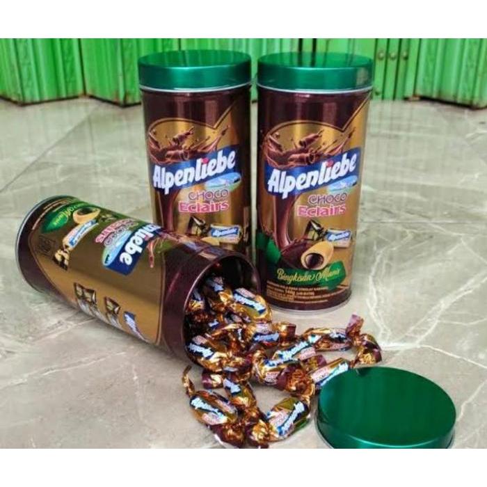 

ALPENLIEBE PERMEN cokelat isi 144gr kemasan kaleng mini