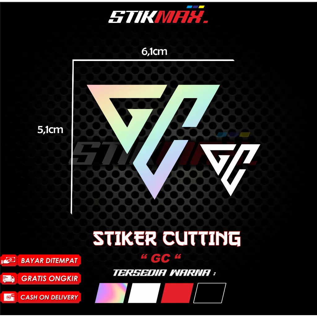 

stiker cutting GC viral hits stiker motor mobil dan helm