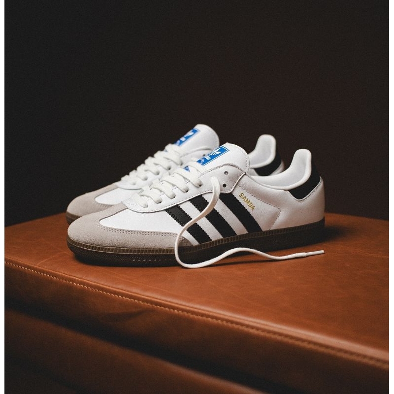 sepatu adidas samba og putih hitam