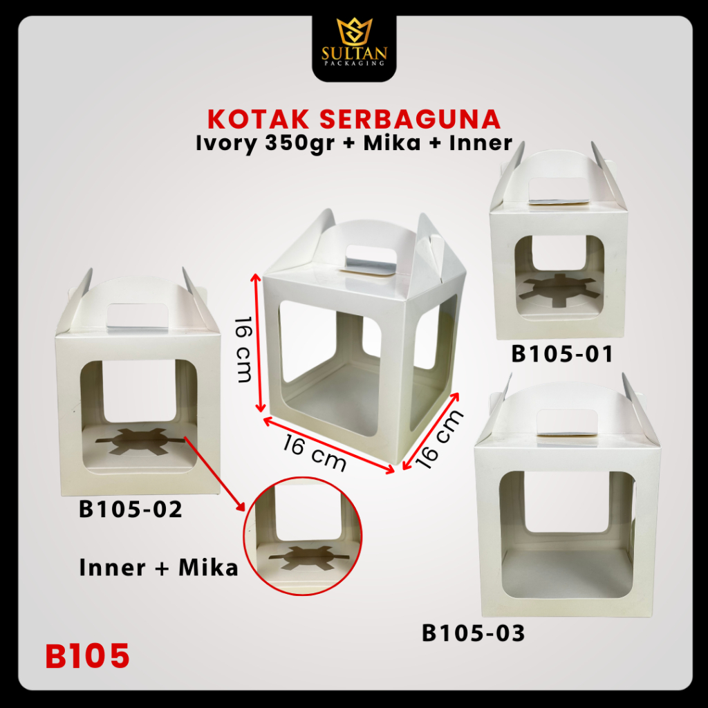 

Box Hampers - Gable Box - Kotak Serbaguna - B105