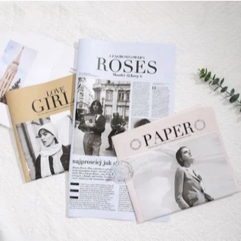 

Kertas buket koran roses putih